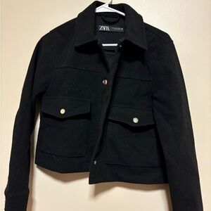 Zara Women's Utility Jacket in Black